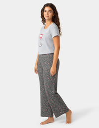 HUE Short Sleeve Embellished Pajama Set