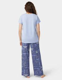 HUE Short Sleeve Embellished Pajama Set