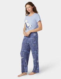 HUE Short Sleeve Embellished Pajama Set