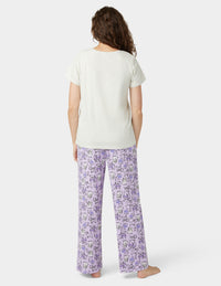 HUE Short Sleeve Embellished Pajama Set