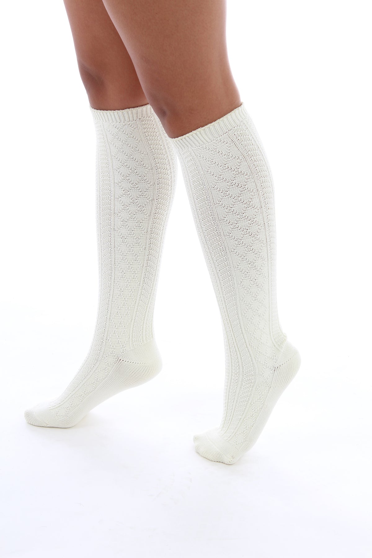 HUE Super Soft Cable Knee Sock