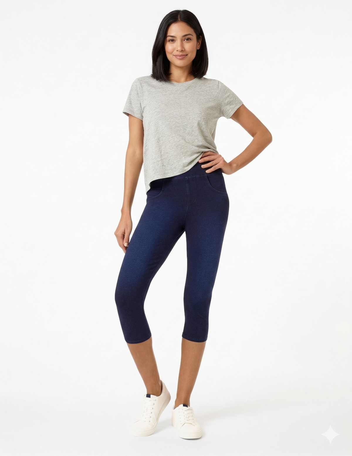 HUE Game Changing Denim Capri