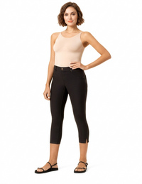 HUE Essential Denim Mid-Rise Capri Legging