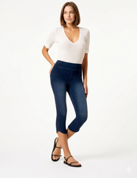 HUE Game Changing Tulip Hem Capri