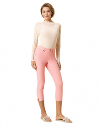 HUE Essential Denim Mid-Rise Capri Legging
