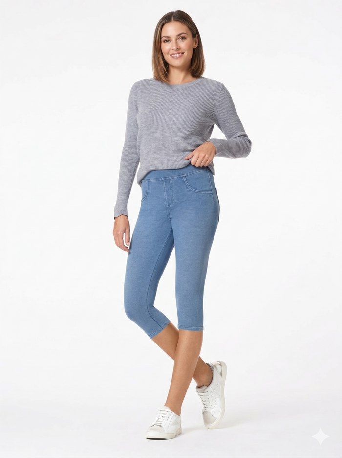 HUE Game Changing Denim Capri