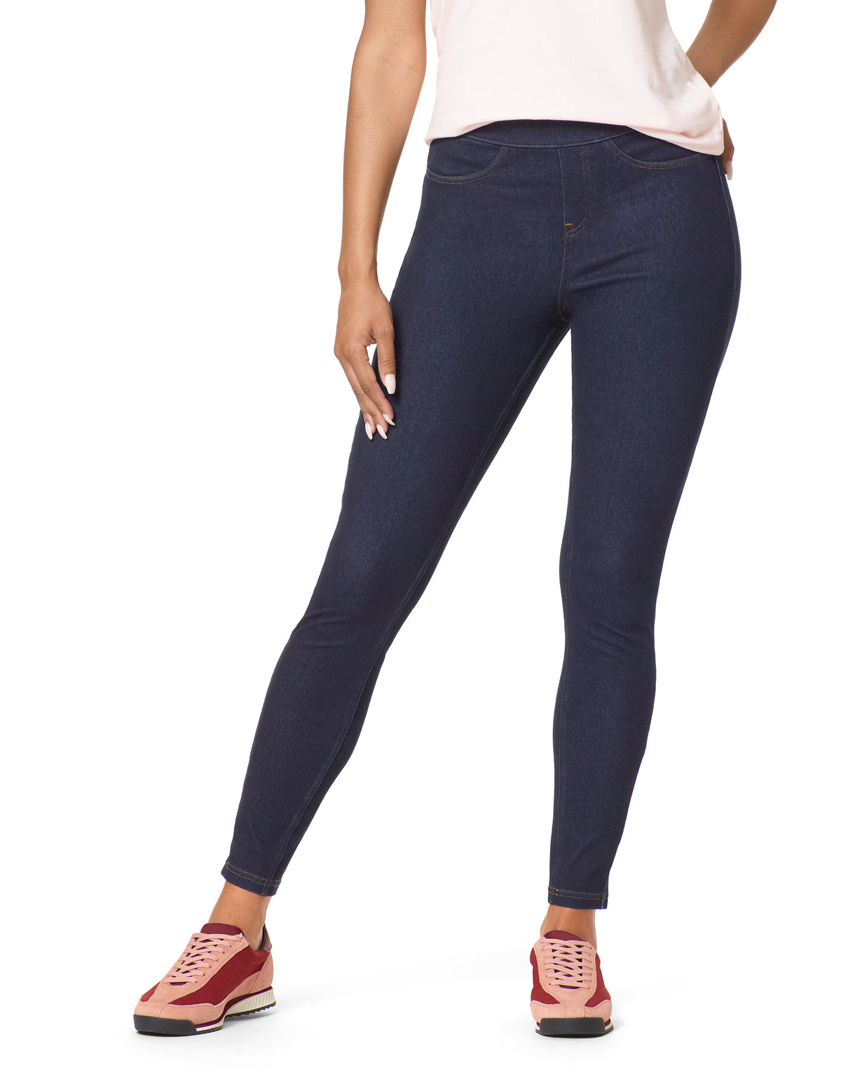 Legging en denim ultra doux taille haute HUE Curvy