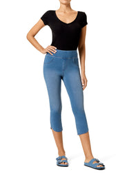 HUE Game Changing Tulip Hem Capri