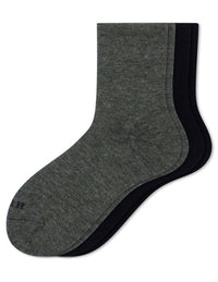 HUE Wool Blend Mini Crew 2 Pair Pack