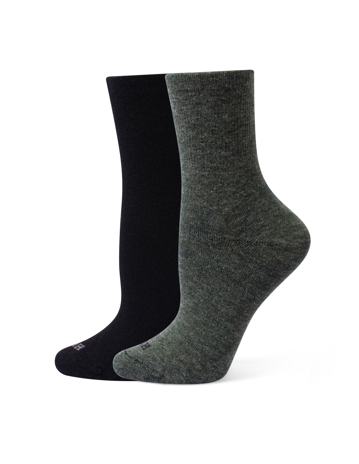 HUE Wool Blend Mini Crew 2 Pair Pack