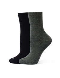 HUE Wool Blend Mini Crew 2 Pair Pack