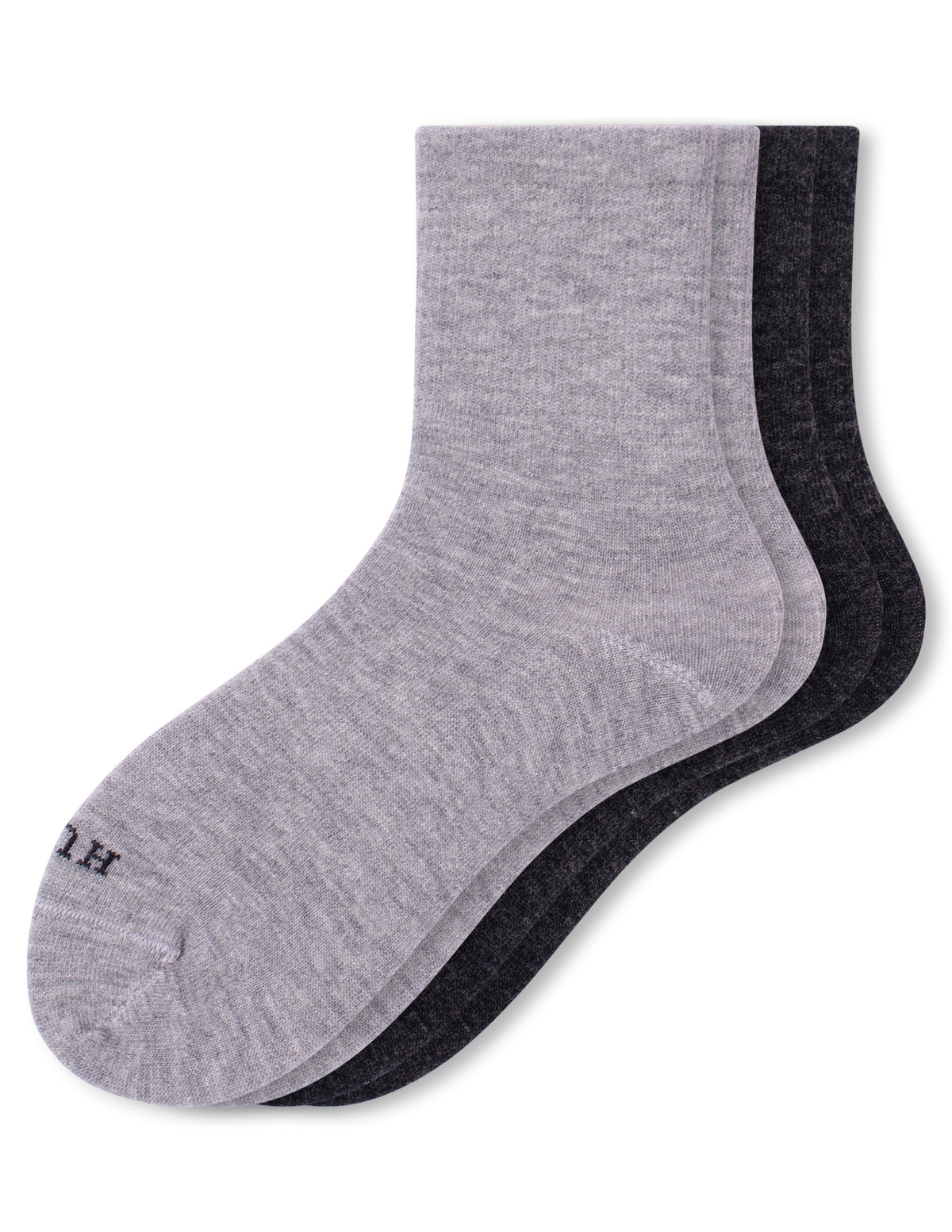 HUE Wool Blend Mini Crew 2 Pair Pack