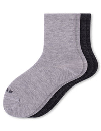 HUE Wool Blend Mini Crew 2 Pair Pack