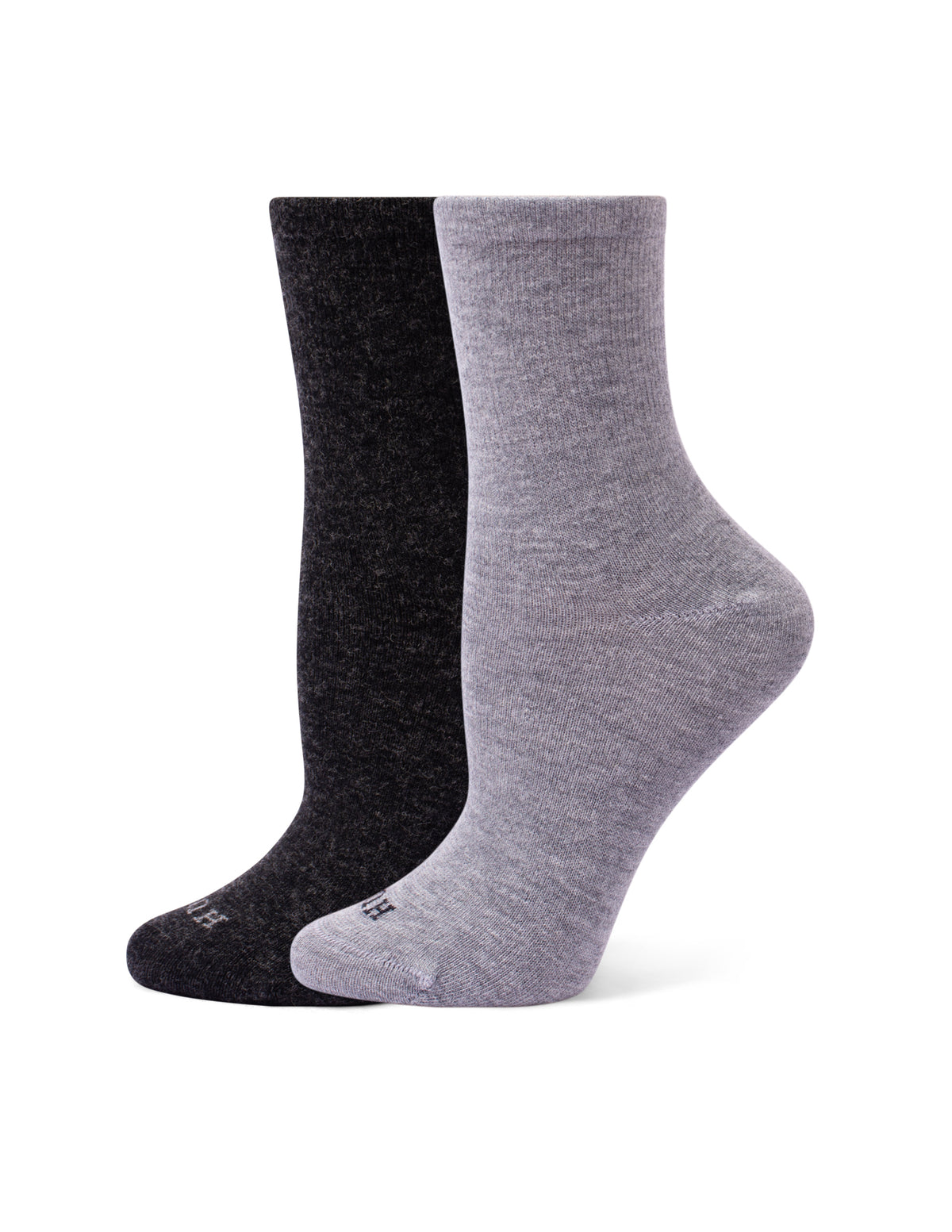 HUE Wool Blend Mini Crew 2 Pair Pack