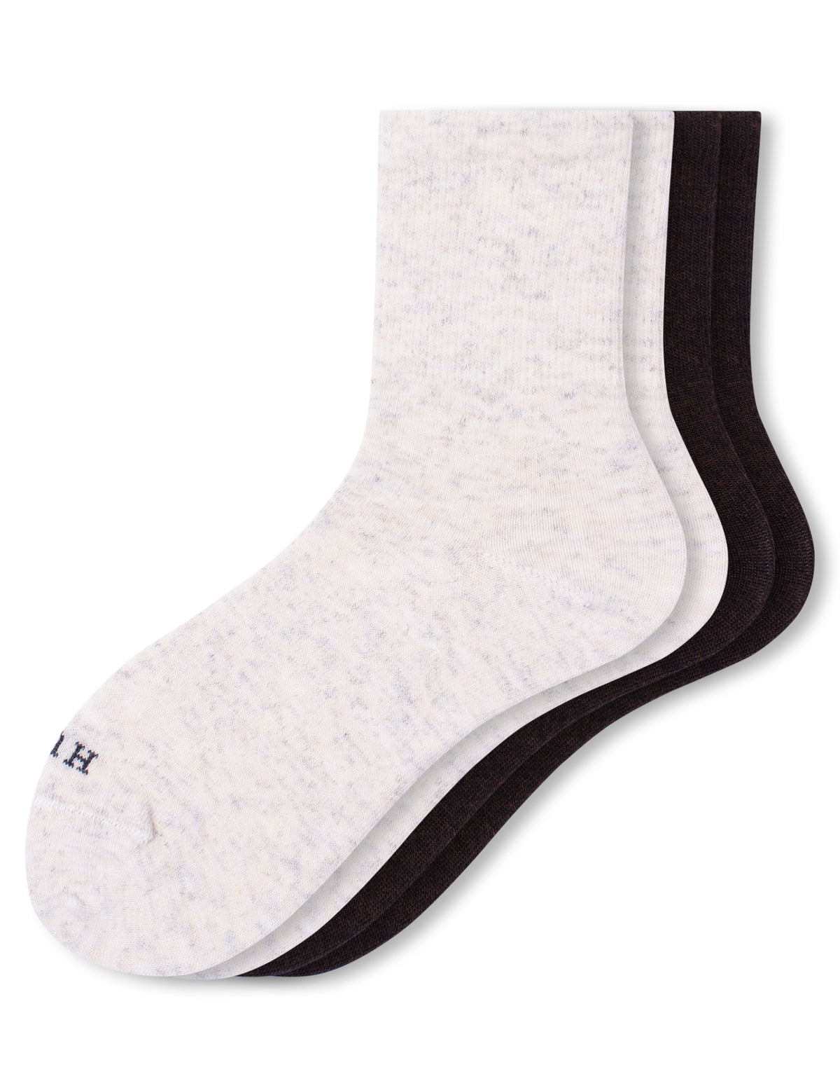 HUE Wool Blend Mini Crew 2 Pair Pack