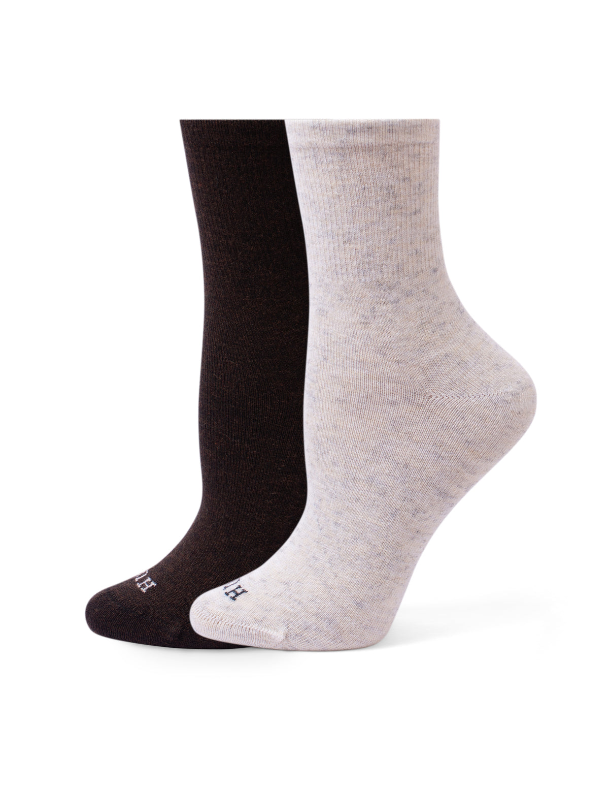 HUE Wool Blend Mini Crew 2 Pair Pack