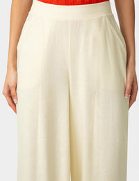 HUE Coastal Linen Palazzo Pant