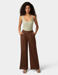 HUE Coastal Linen Palazzo Pant