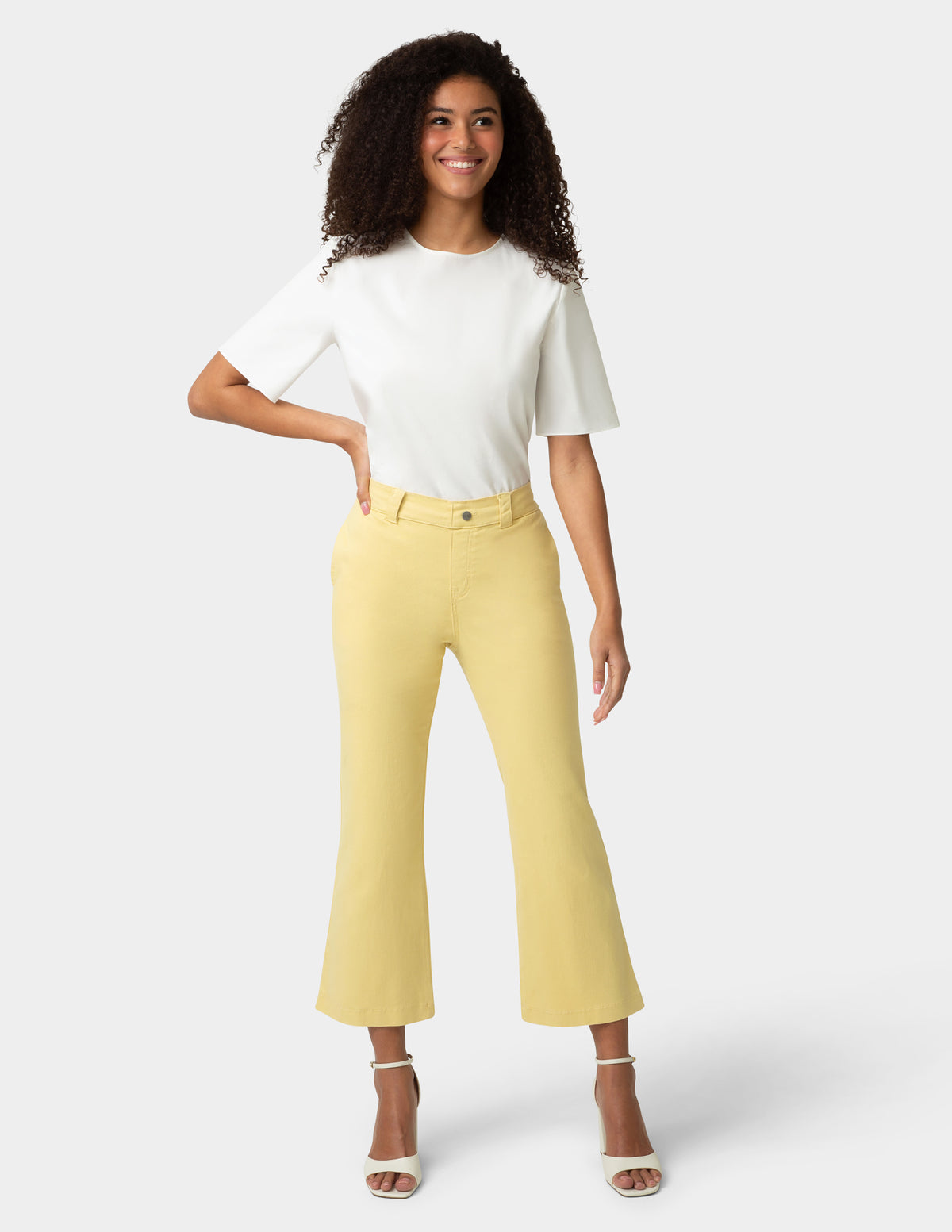 HUE Ultra Stretch Chino Kick Flare
