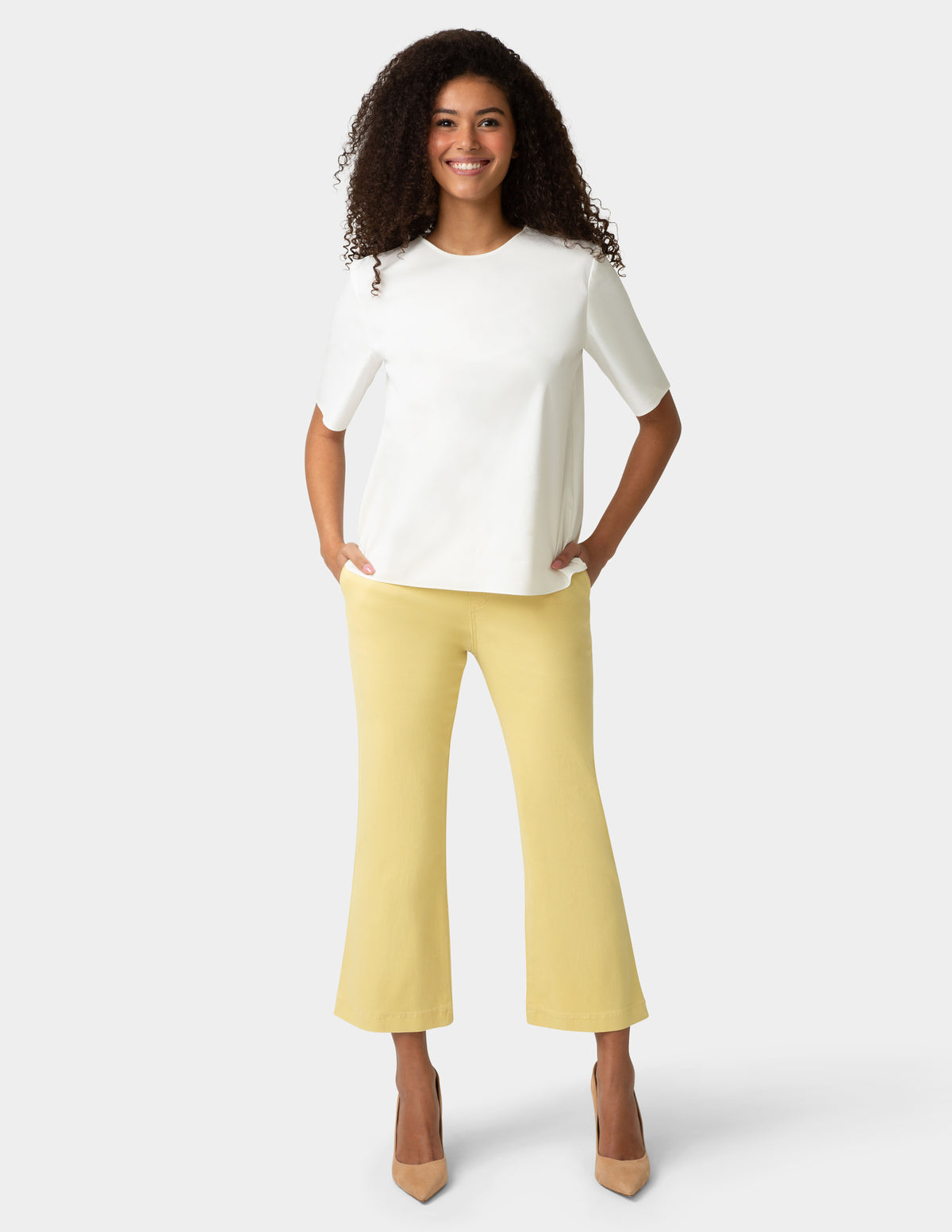 HUE Ultra Stretch Chino Kick Flare