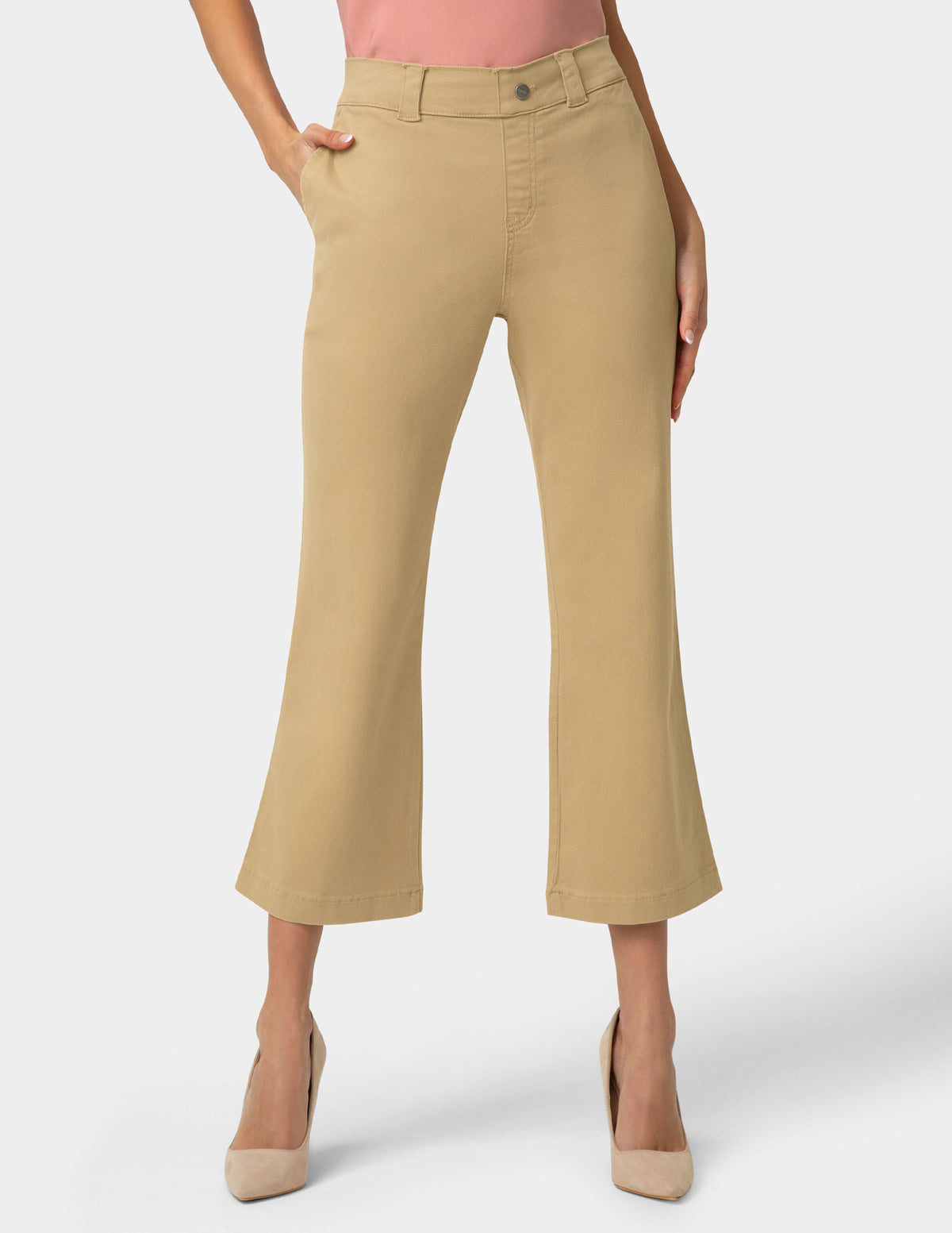 HUE Ultra Stretch Chino Kick Flare