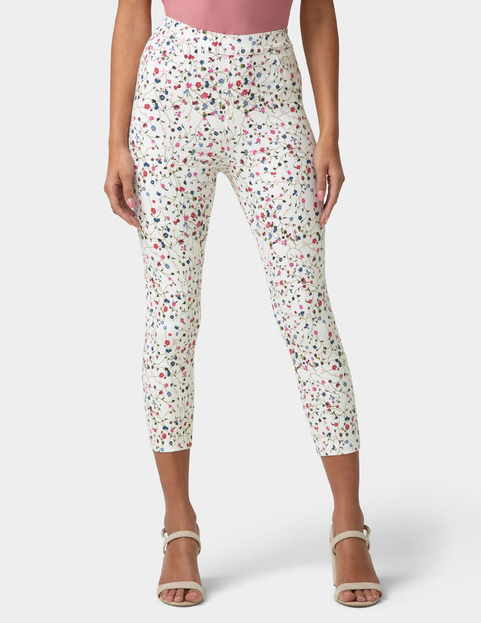 HUE Floral Ultra Soft Denim Capri