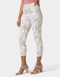 HUE Floral Ultra Soft Denim Capri