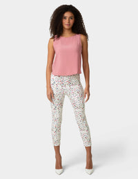 HUE Floral Ultra Soft Denim Capri