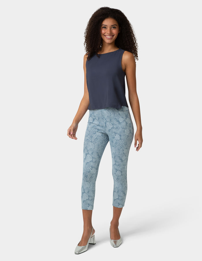 HUE Tonal Ultra Soft Denim Capri