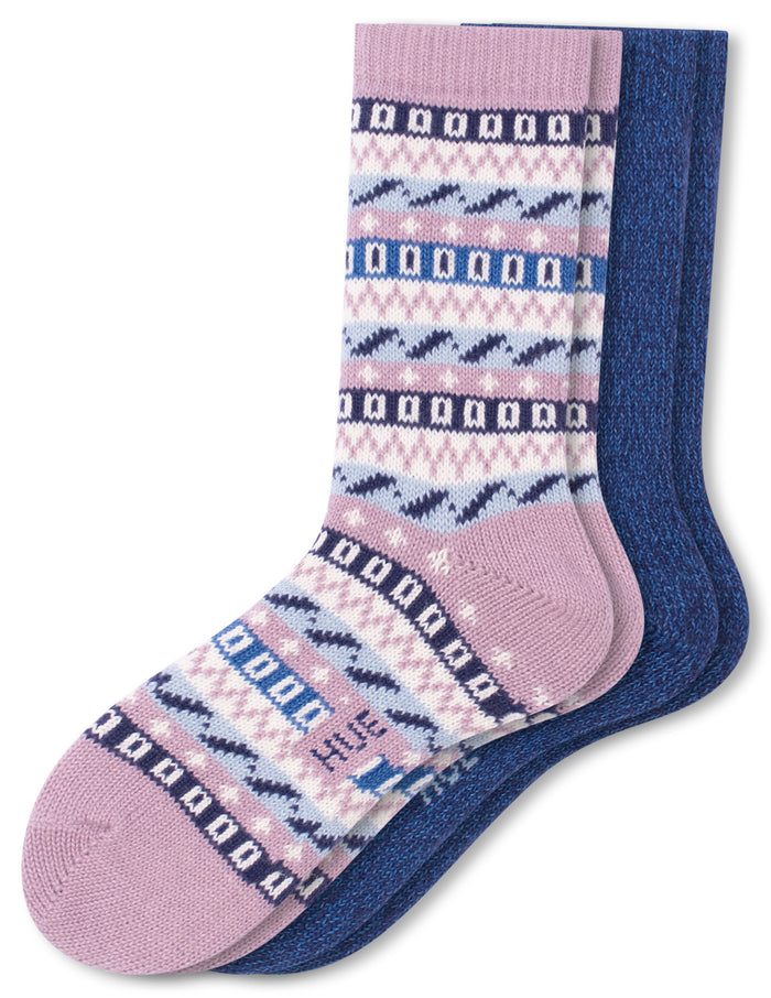 HUE Geo Stripe Boot Sock 2 Pair Pack