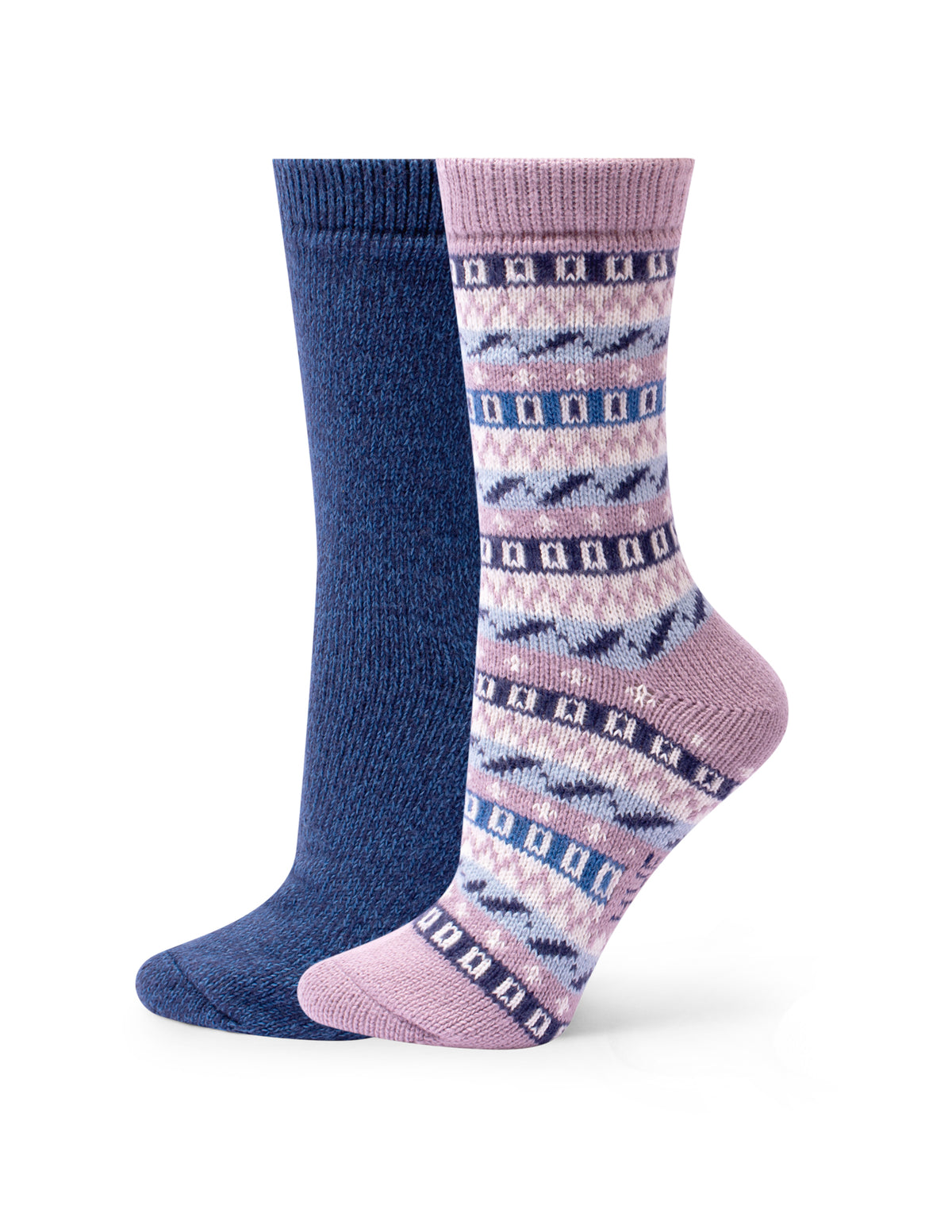 HUE Geo Stripe Boot Sock 2 Pair Pack