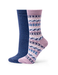 HUE Geo Stripe Boot Sock 2 Pair Pack