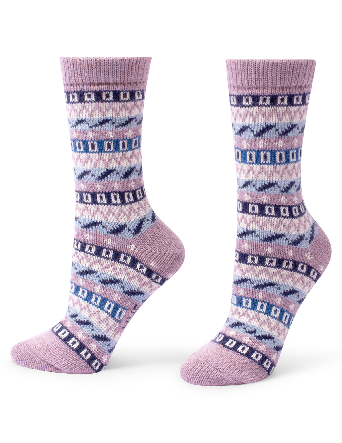 HUE Geo Stripe Boot Sock 2 Pair Pack