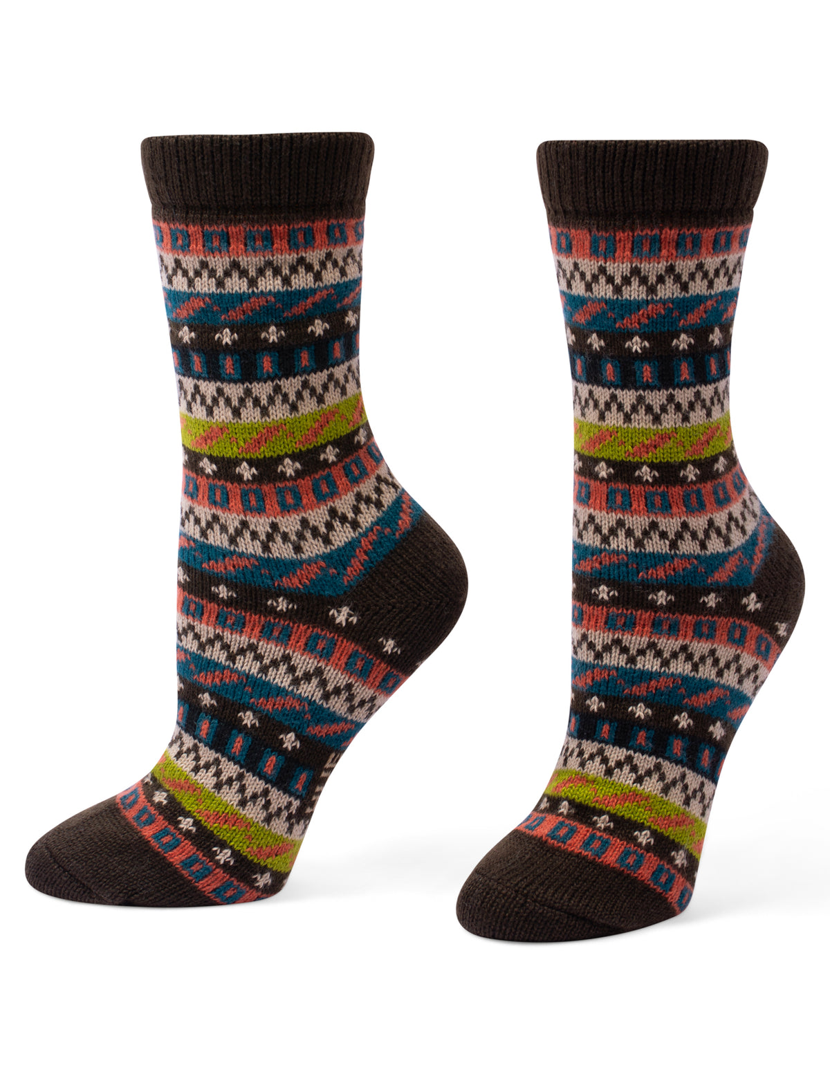HUE Geo Stripe Boot Sock 2 Pair Pack