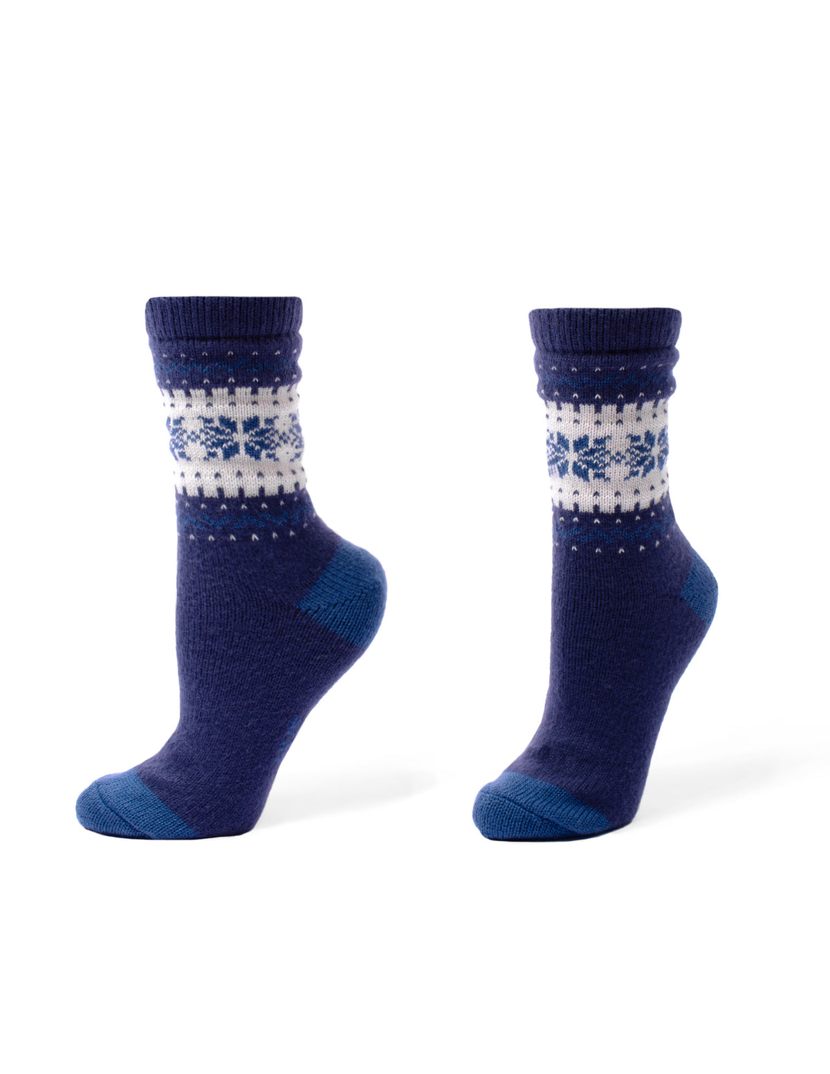 HUE Snowflake Border Boot Sock 2 Pair Pack
