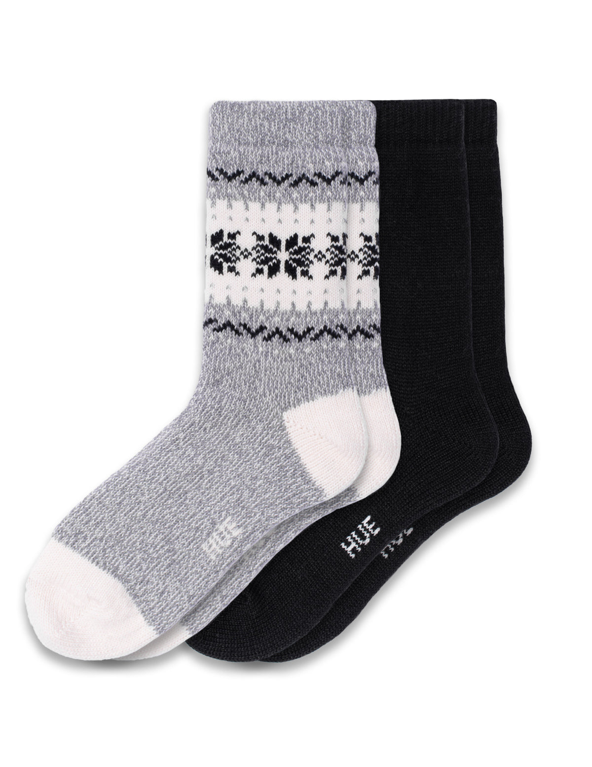 HUE Snowflake Border Boot Sock 2 Pair Pack