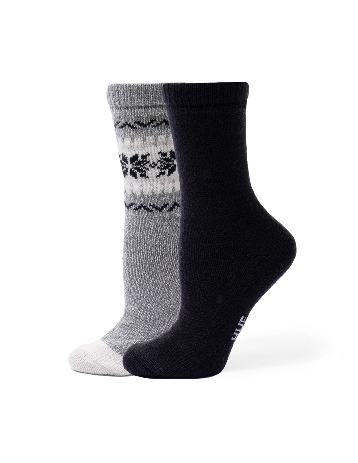 HUE Snowflake Border Boot Sock 2 Pair Pack