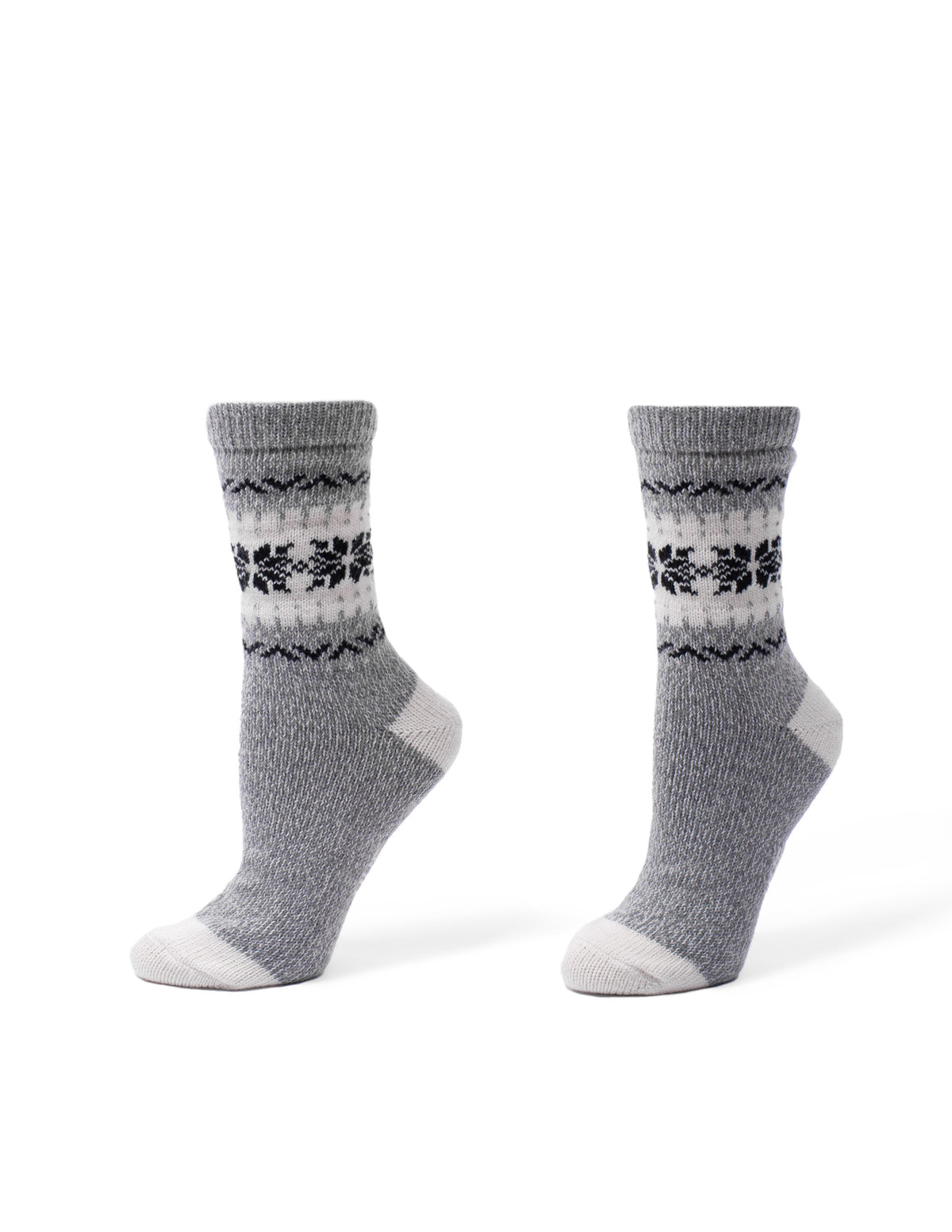 HUE Snowflake Border Boot Sock 2 Pair Pack
