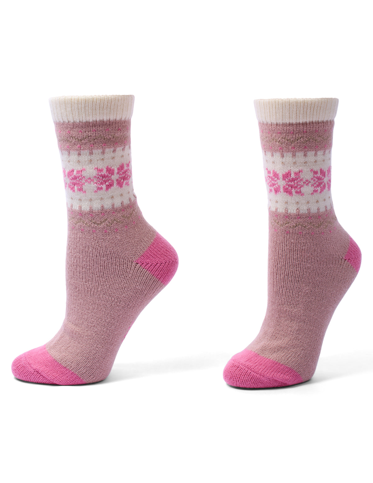 HUE Snowflake Border Boot Sock 2 Pair Pack