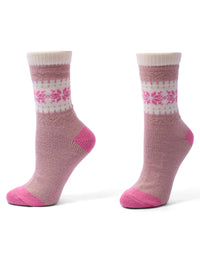 HUE Snowflake Border Boot Sock 2 Pair Pack