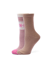 HUE Snowflake Border Boot Sock 2 Pair Pack