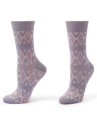 HUE Argyle Stripe Boot Sock 2 Pair Pack