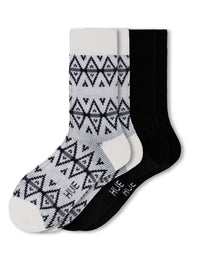 HUE Argyle Stripe Boot Sock 2 Pair Pack