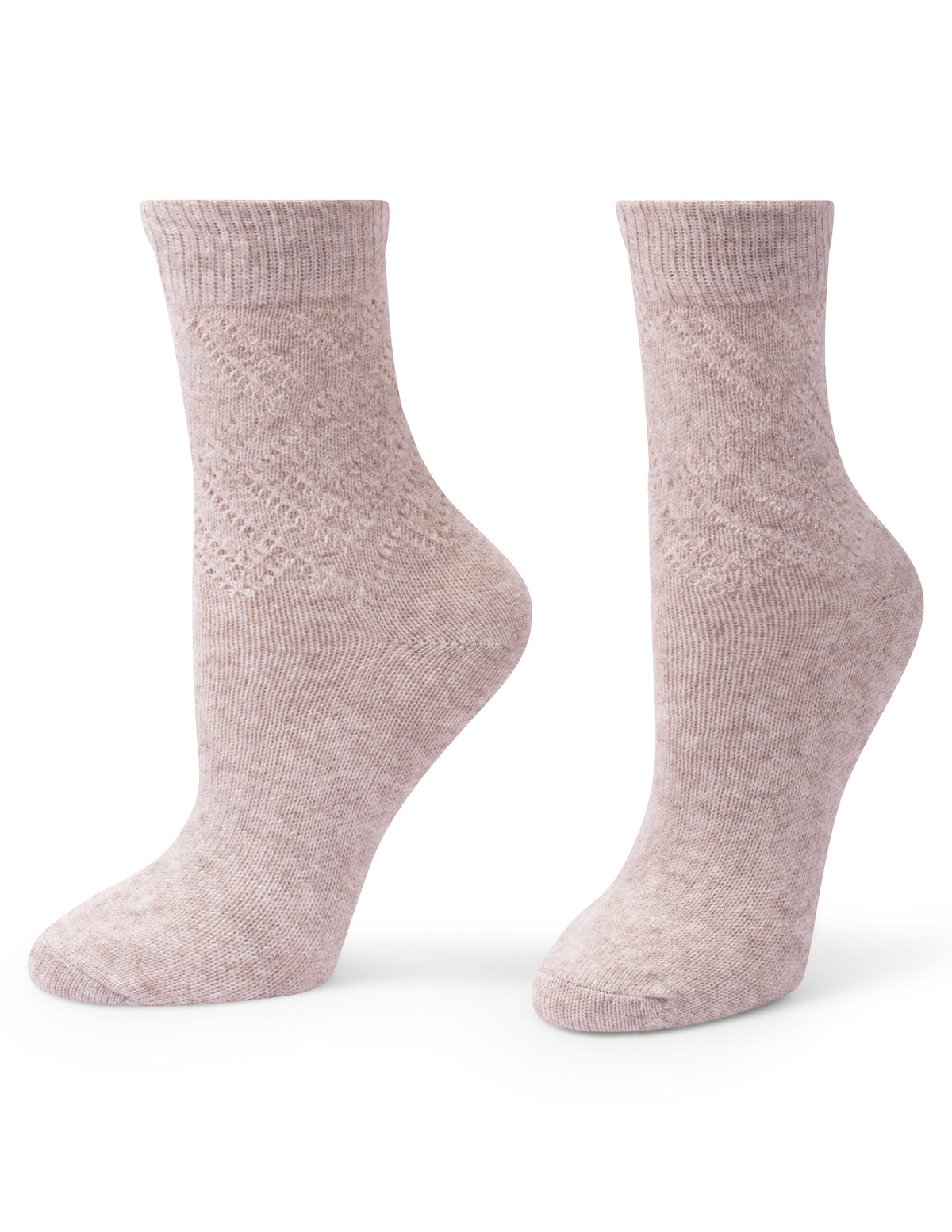 HUE Pointelle Argyle Boot Sock 2 Pair Pack