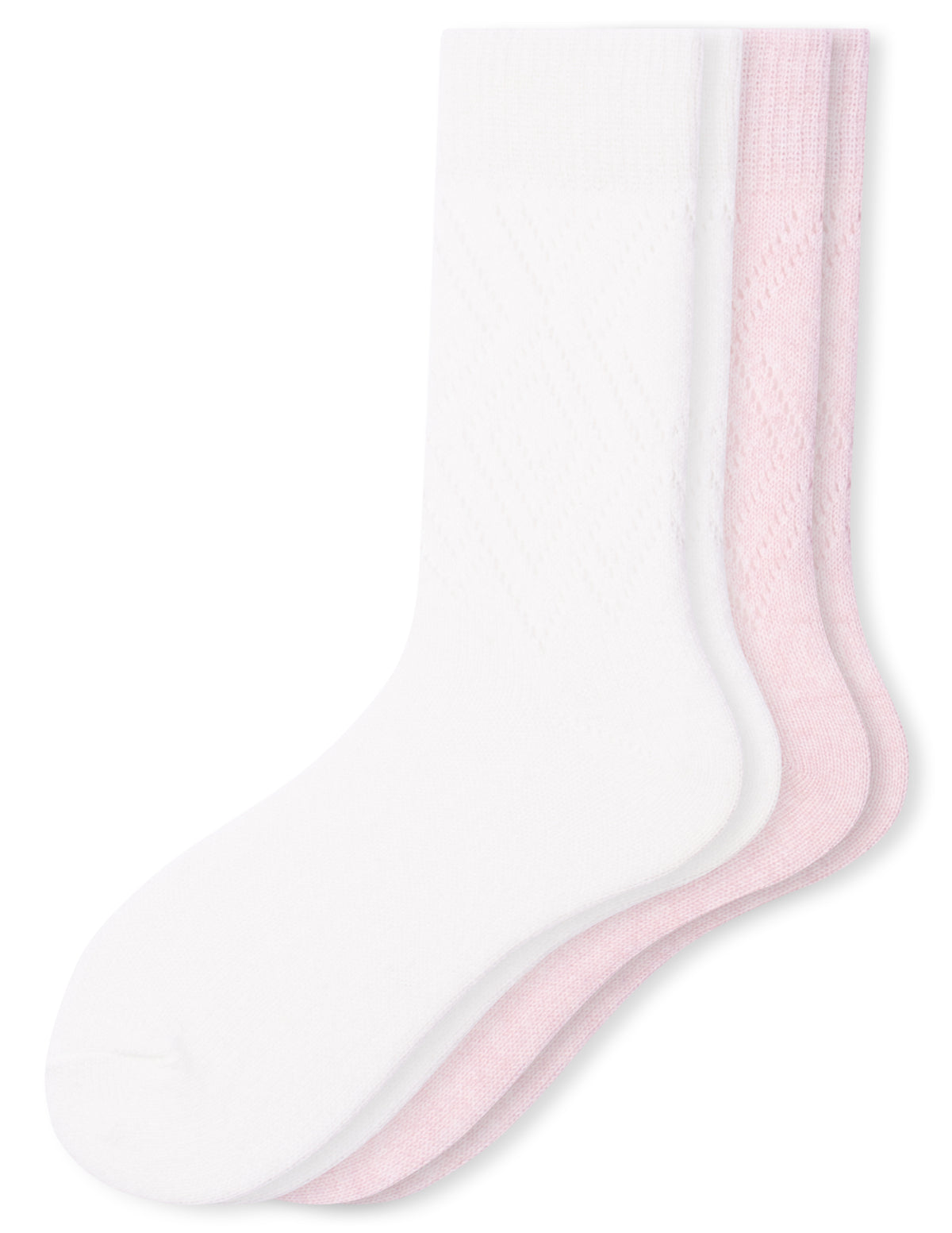 HUE Pointelle Argyle Boot Sock 2 Pair Pack