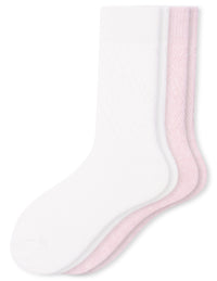 HUE Pointelle Argyle Boot Sock 2 Pair Pack
