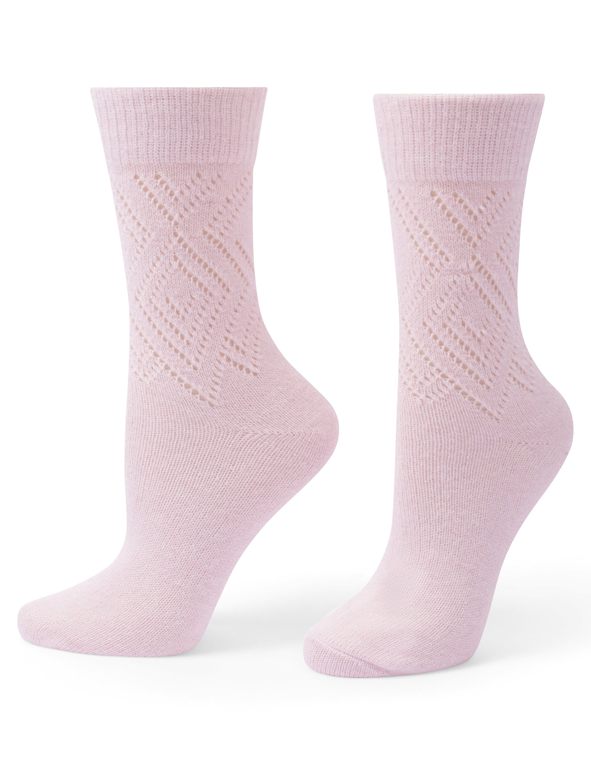 HUE Pointelle Argyle Boot Sock 2 Pair Pack
