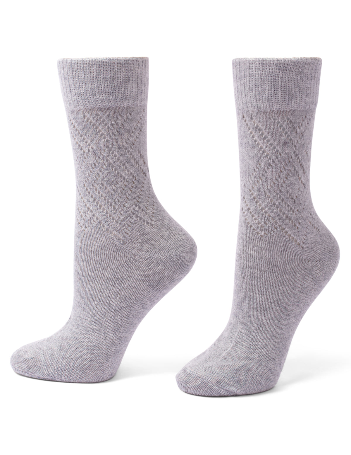 HUE Pointelle Argyle Boot Sock 2 Pair Pack