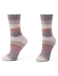 HUE Tonal Stripe Cable Boot Sock