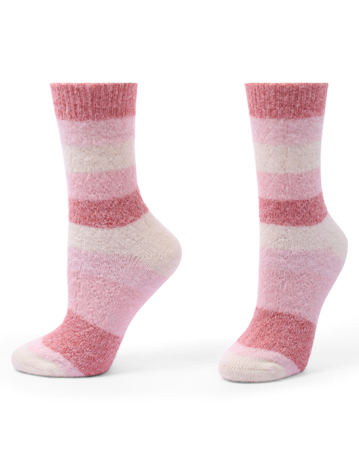HUE Tonal Stripe Cable Boot Sock